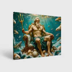 Холст прямоугольный Владыка морских глубин