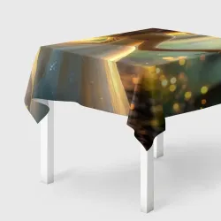 Скатерть 3D Танец света феи в лесу