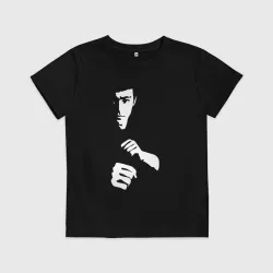Детская футболка хлопок Bruce Lee warrior