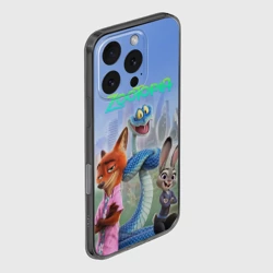 Чехол для iPhone 16 Pro силиконовый с защитой камеры Zootopia - фото 2