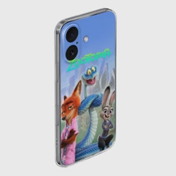 Чехол для iPhone 16 силиконовый с защитой камеры Zootopia - фото 2