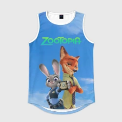 Мужская спортивная майка 3D Звериная утопия