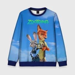 Детский свитшот 3D Звериная утопия