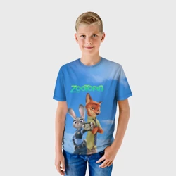 Детская футболка 3D Звериная утопия - фото 2
