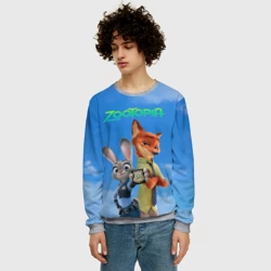 Мужской свитшот 3D Звериная утопия - фото 2