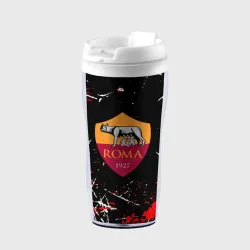 Термокружка-непроливайка ROMA штрихи красок текстура