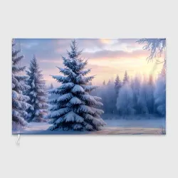 Флаг 3D Зимнее безмолвие