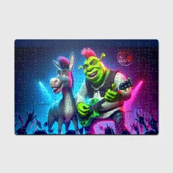 Головоломка Пазл магнитный 126 элементов Shrek and Donkey - punk's not dead