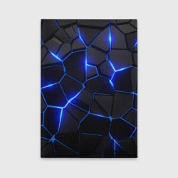 Обложка для автодокументов Синие разломы Cyberpunk