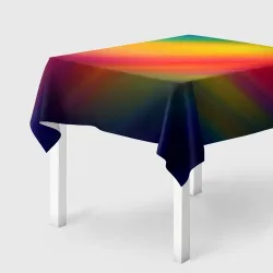 Скатерть 3D Полосы радужные