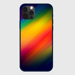 Чехол для iPhone 12 Pro Полосы радужные