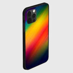 Чехол для iPhone 12 Pro Полосы радужные - фото 2