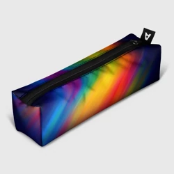 Пенал школьный 3D Полосы радужные