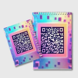 Блокнот QR-код в радужном кубе - фото 2