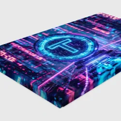 Холст прямоугольный Цифровой Tether сияние блокчейна - фото 3