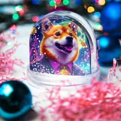 Игрушка Снежный шар Шиба-ину в мире Биткоина - фото 2