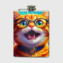 Фляга Кот-учёный в мегаполисе