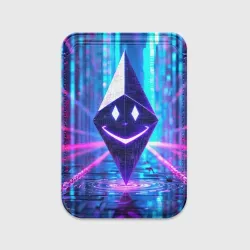 Картхолдер Magsafe магнитный Улыбающийся Ethereum в киберпространстве