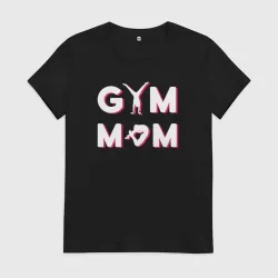 Женская футболка хлопок Gym mom