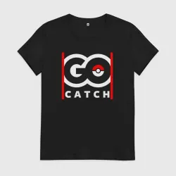 Женская футболка хлопок Go catch