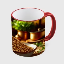 Кружка с полной запечаткой Ароматная горка чечевицы