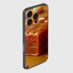 Чехол для iPhone 16 Pro Max силиконовый с защитой камеры Кубик ириски - фото 2