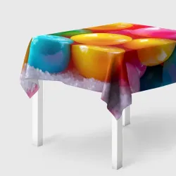 Скатерть 3D Радуга сладостей