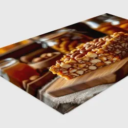 Холст прямоугольный Карамельная ореховая плитка - фото 3