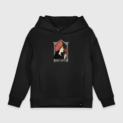 Детское худи Oversize хлопок Любо-дорого - славянская дева в кокошнике с петушком