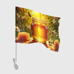 Флаг для автомобиля Золотой дар пчёл