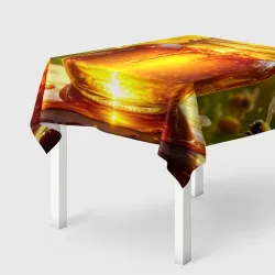 Скатерть 3D Золотой дар пчёл