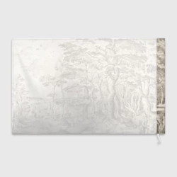 Флаг 3D Пейзаж - рисунок карандашом черно-белый Питер Брейгель - фото 2