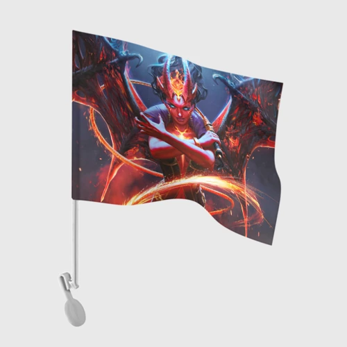 Флаг для автомобиля Queen of pain arcana art