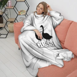 Плед с рукавами Гусиный бренд с белым фоном - фото 2