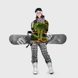 Накидка на куртку 3D Свежий сельдерей в лучах солнца - фото 2
