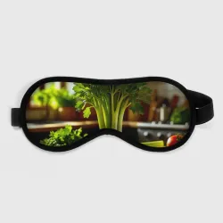 Маска для сна 3D Свежий сельдерей в лучах солнца