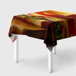 Скатерть 3D Сытный сэндвич