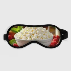 Маска для сна 3D Рассыпчатый творог с малиной