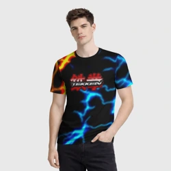 Мужская футболка 3D Теккен молнии шторм - фото 2