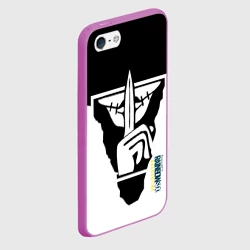 Чехол для iPhone 5/5S матовый Радуга 6 - фото 2