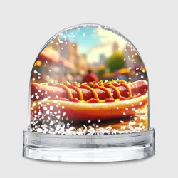 Игрушка Снежный шар Солнечный хот-дог