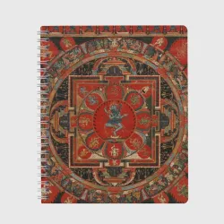 Тетрадь Тибетская мандала 15 века - репродукция Hevajra Mandala