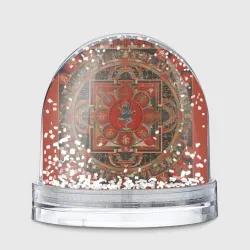 Игрушка Снежный шар Тибетская мандала 15 века - репродукция Hevajra Mandala
