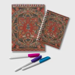 Блокнот Тибетская мандала 15 века - репродукция Hevajra Mandala