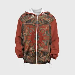 Детская куртка 3D Тибетская мандала 15 века - репродукция Hevajra Mandala