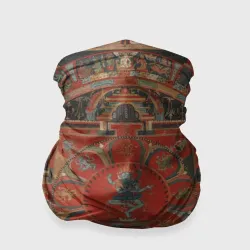 Бандана-труба 3D Тибетская мандала 15 века - репродукция Hevajra Mandala
