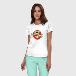 Женская пижама с белой футболкой хлопок Демогоргон - Очень странные дела - фото 2