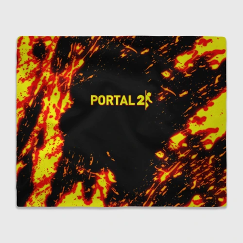 Плед 3D Portal 2 огненные краски