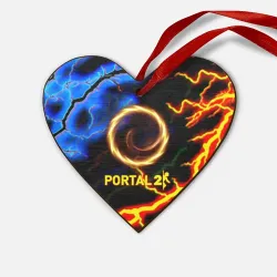 Деревянная игрушка Сердце Portal молнии шторм