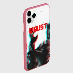 Чехол для iPhone 11 Pro матовый Rust глитч огонь - фото 2
